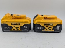 DeWalt 5Ah Lithium Battery 20v Genuine OEM DCB205 Used Tested Working Lot of 2