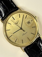 LONGINES Presence Vintage 1980’s Men’s Quartz Date Gold Dress Watch