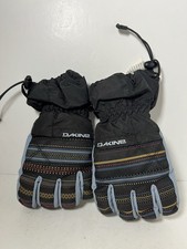 Dakine Avenger GORE-TEX Gloves Black Striped Winter Kids Large Snow Waterproof