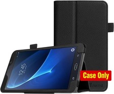 Case for Samsung Galaxy Tab A 7.0 - Premium Vegan Leather Slim Fit Folio Stand