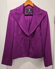 Vintage Gianni Versace Couture Fuchsia Wool Jacket Size 42 (B4)