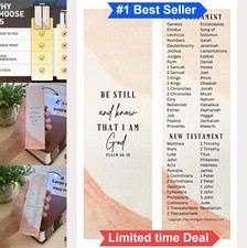 Books of the Bible Christian Bookmark 20 Pack Large Print Cardstock Made in USA