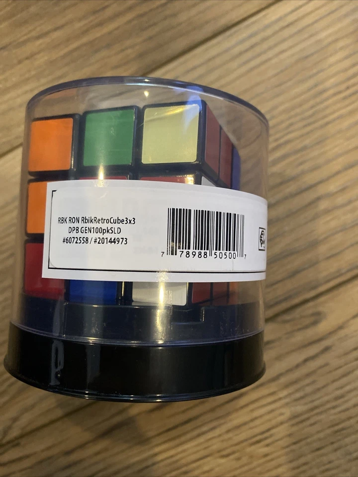 Cubo de Rubik Genuino 50 Aniversario Edición Especial Dorado Retro - Caja Abierta Foto 2 de 2