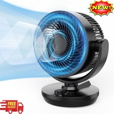 Ventilador de mesa oscilante para dormitorio, 28,7 cm de altura, potente, oscila