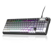 IP98 98Key Quiet Wired Keyboard Number Pad RGB Knob Backlit Mechanical PC