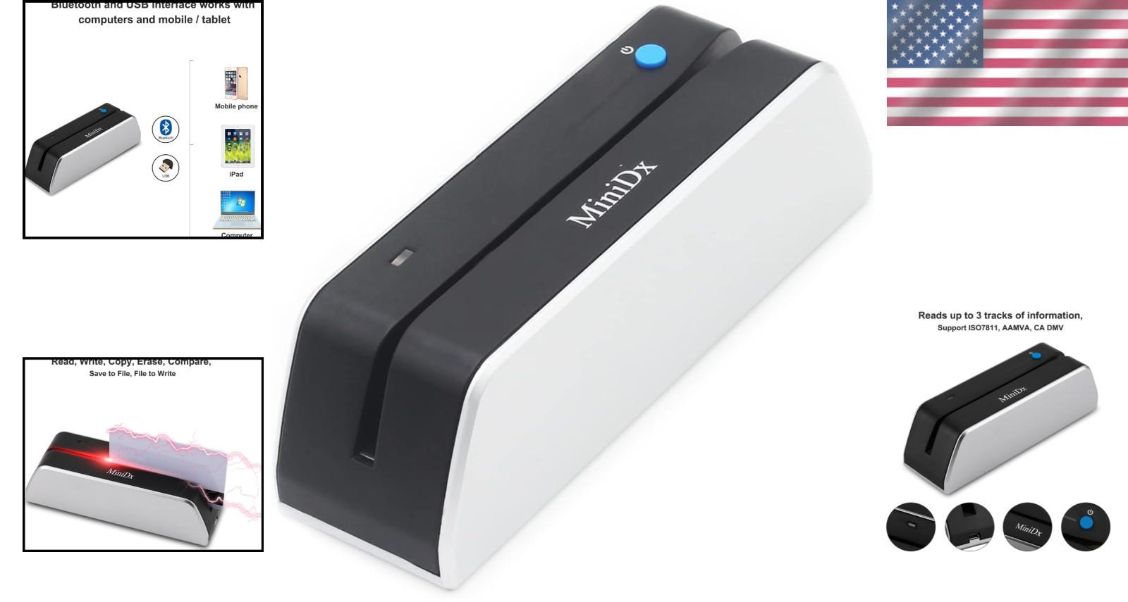 Compact MSR X6 Bluetooth Card Writer: All-Device Compatibility for Professionals - Thumbnail 7