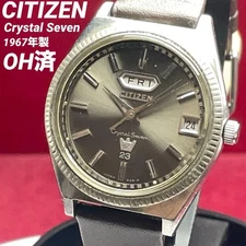 Citizen Crystal Seven Automatic Watch Japan Used CA1206