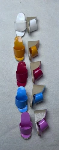 Lot of 5 Pair Vintage Barbie Wedge Heels Shoes/Sandles Korea Various Colors