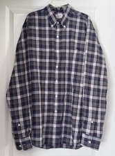 Hamilton Classic Sport Plaid Button Down 100% Cotton Made in USA Nov 20