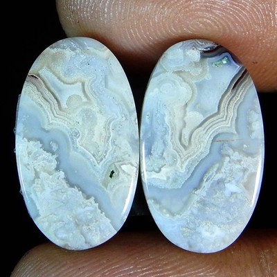20.70Cts100%Natural Crazy Lace Agate Oval pair Cabochon Loose Gemstone