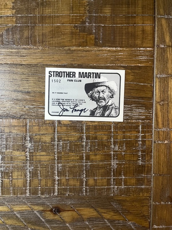 Strother Martin Fan Club Memorabilia Lot of 4