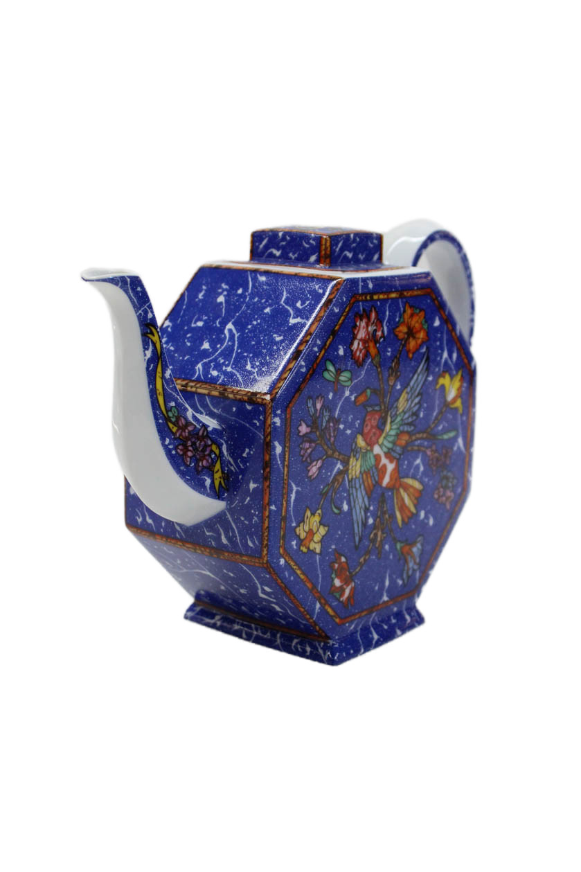 Hermes Marqueterie De Pierres d'Orient et d'Occident Tea Pot Set of 2 Blue 5.5"x thumbnail 2