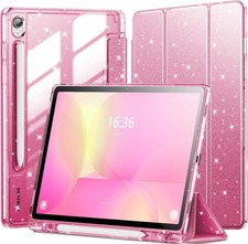 Case for Samsung Galaxy Tab S10 Lite 10.9 Inch with S Pen Holder, Glitter Cover