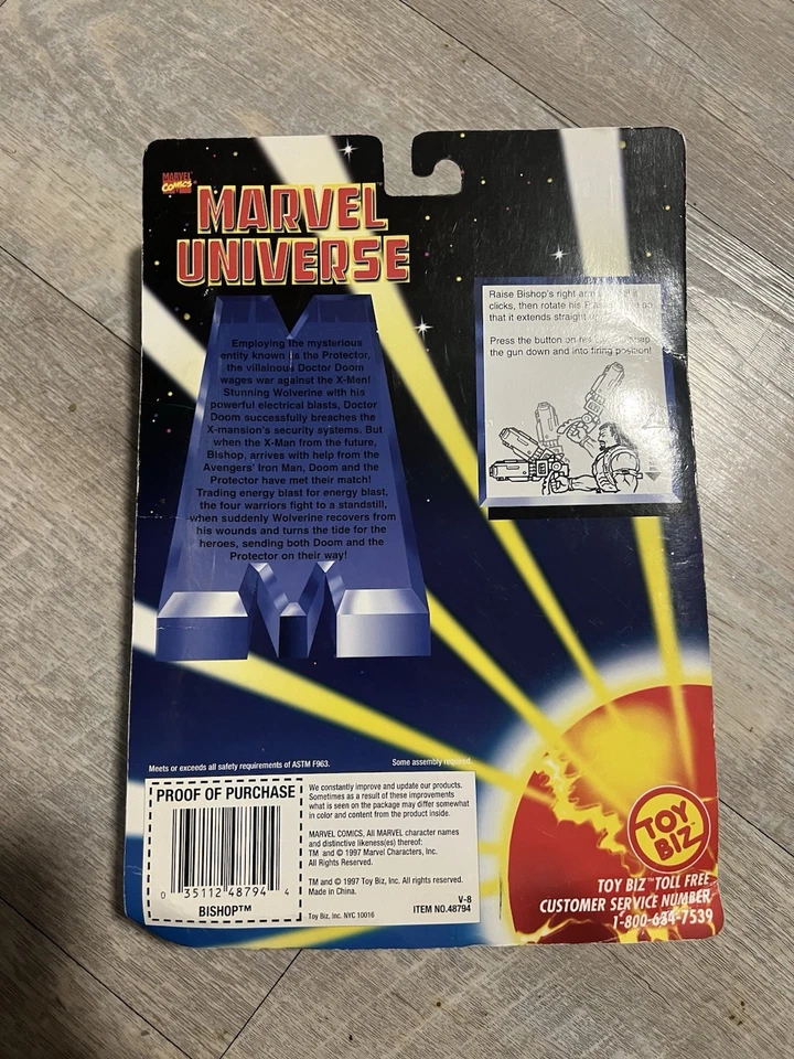 1993 The Toy Biz Bishop X-Men MOC Action Figure New In Box - Image 2 of 4