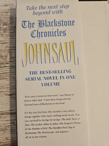The Blackstone Chronicles John Saul Hardcover One Volume Horror Thriller - Picture 5 of 10