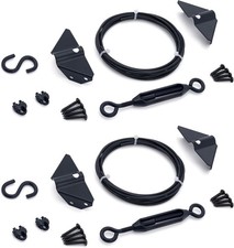 Durable Anti Sag Gate Kit for Wooden Fence, Anti-Sag Gate Support Cable Kit i...