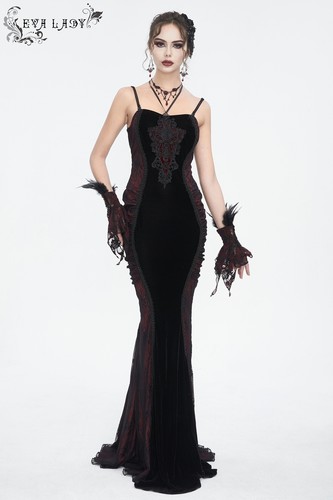 Eva Lady Women Gothic Punk Beaded Feather Lace Wrist Decoration Gloves - Bild 25 von 27