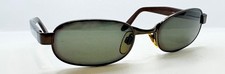 Vintage Anne Klein K1110-S Bronze Oval Metal Sunglasses FRAMES ONLY Italy