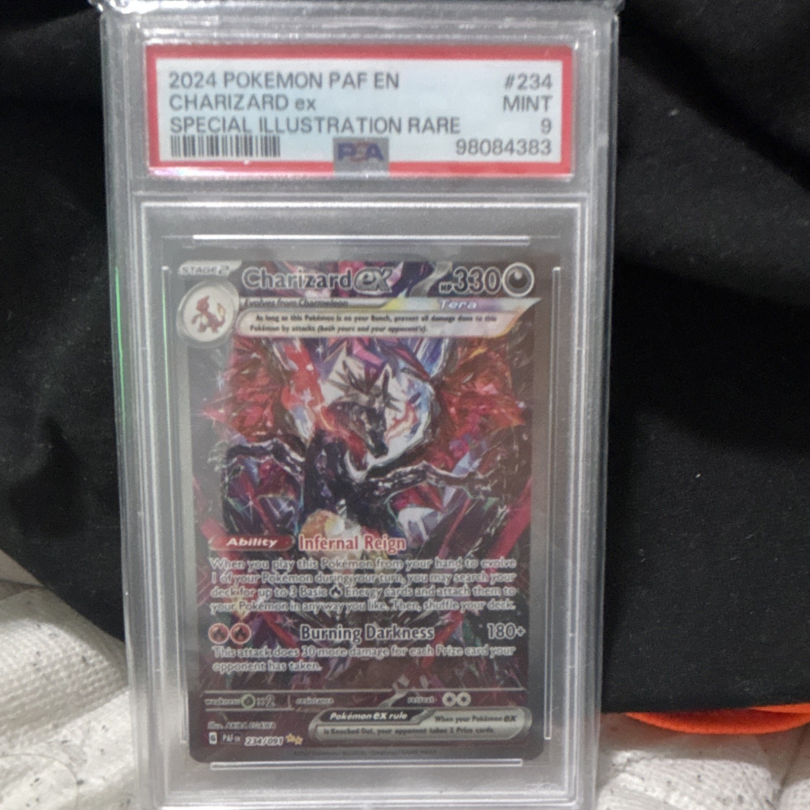 Charizard ex PSA 9 2024 SV Paldean Fates SIR 234/091 English Holo
