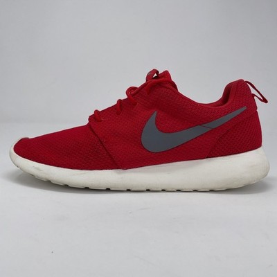 Nike Roshe One Mens 11 Sport Red Grey White Mesh Iconic Running Shoes 511881-601