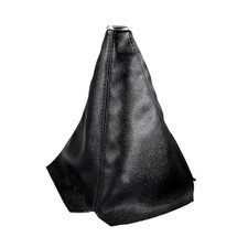 Car Shift Knob Dust Cover, Auto Gear Shift Knob Boot, Dust-Proof Leather, Black