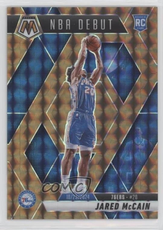 2024 Panini Mosaic NBA Debut Bronze Prizm 71/75 Jared McCain #263 Rookie RC 9w4