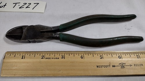 (227) Lot of 3 Vintage Pliers/Cutters/Nips, Old Tools, See Pics for Content - Picture 12 of 15