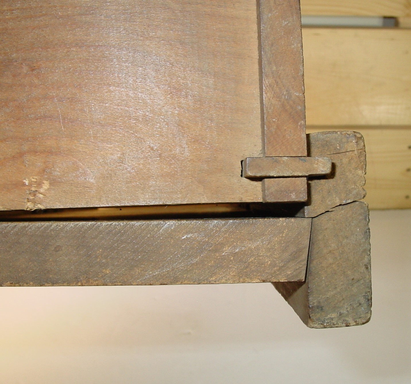 Antique Primitive Wooden Mandolin Cabbage Slicer Kraut Cutter Board 3