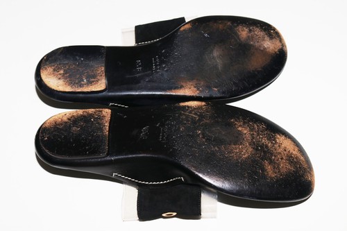 Gucci Plastic Suede Flip Flop Sandals Grommet Details size 8.5 - Picture 7 of 10