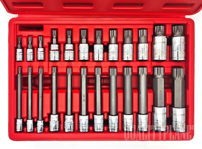 24PC XZN Triple Square Spline Bit Tamper Proof 1/4
