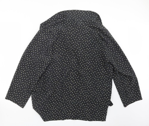 Richards Womens Black Geometric Jacket Size 14 - Picture 2 of 12