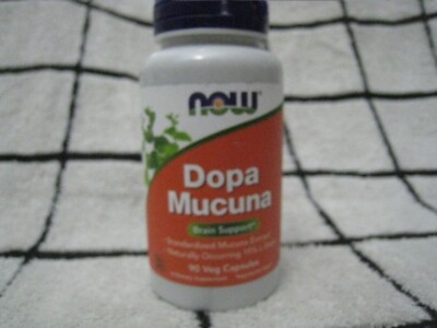 NOW Foods Dopa Mucuna 90 Veg Capsules Brain Support L-Dopa 02/2026 fast freeship