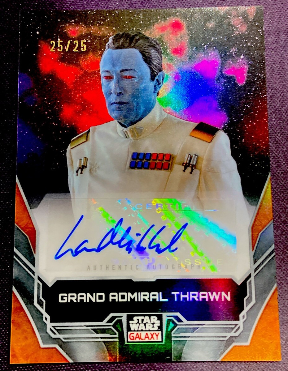 2024 Topps Star Wars GALAXY GRAND ADMIRAL THRAWN AUTO ORANGE 