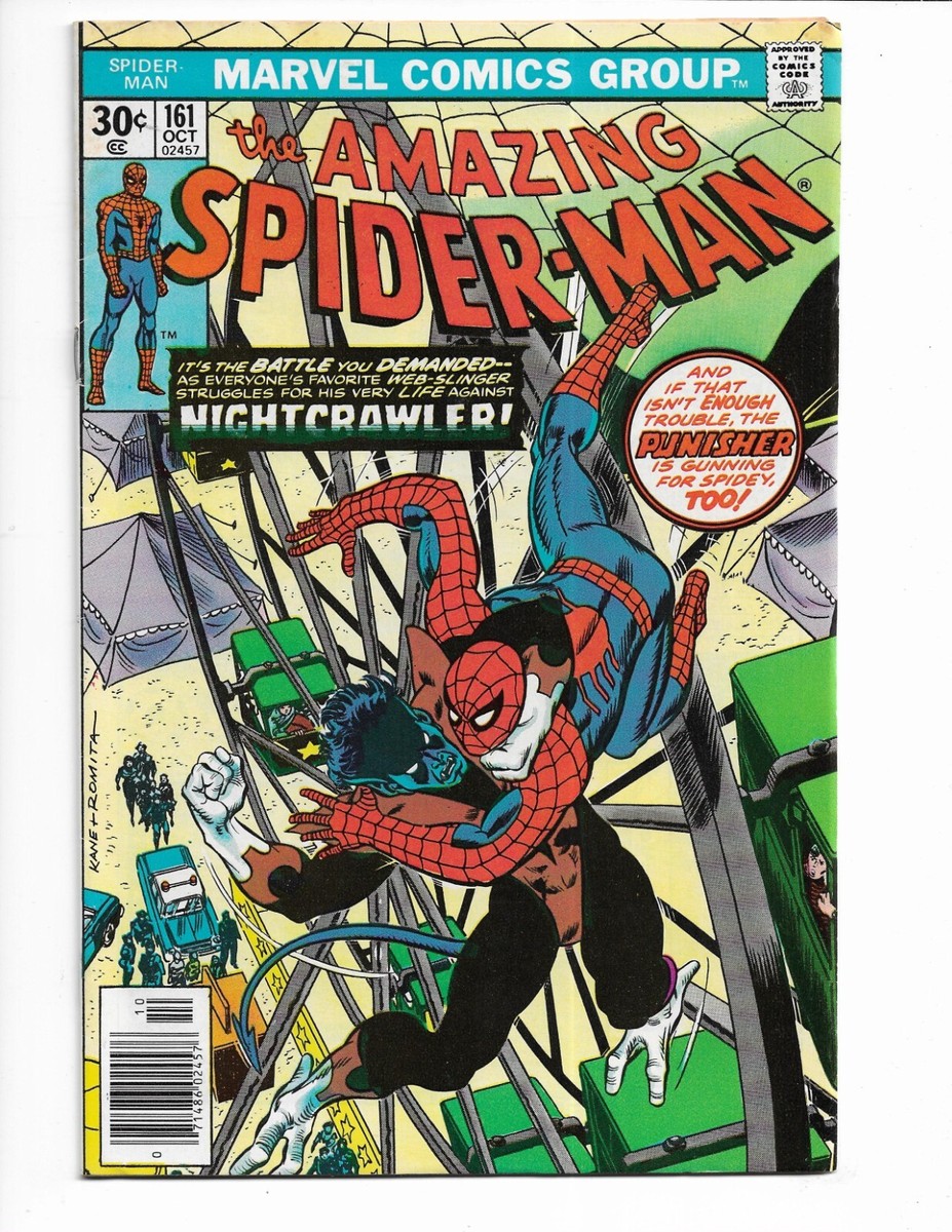 AMAZING SPIDER-MAN 161 - F+ 6.5 - NIGHTCRAWLER - PUNISHER