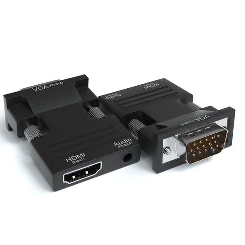VGA zu HDMI Adapter Full HD 1080P Audio Video Konverter Laptop PC zu HD AV HDTV - Bild 9 von 10
