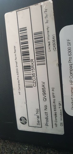 HP COMPAQ PRO 6200 SSF CELERON 2.60GHZ/4GB DDR3/500GB/WINDOWS 7 PRO - Foto 8 di 12