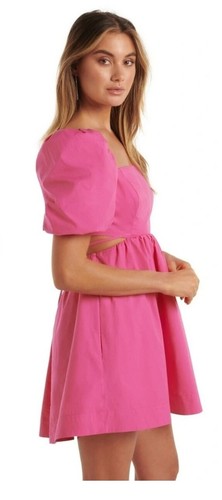 Forwver NEW Cutout Fuscia Pink MINI Dress Size 12 NWT - Picture 3 of 9