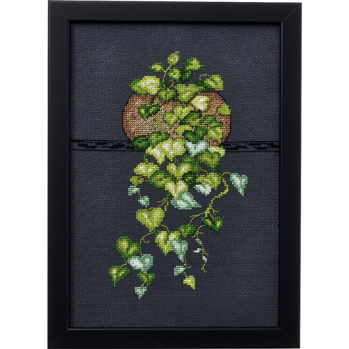 Permin counted cross stitch kit ""Heart Leaf Philo."", 20x29cm, DIY, 92-8417