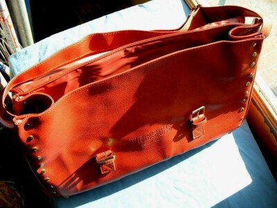 Gianni Versace Red Versus Shoulder Cosmetic Traveling Bag Heavy