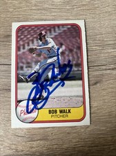 Bob Walk Autographed 1981 Fleer #14 Signed Phillies