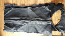 Walter Dyer VTG unisex Motorcycle leather chaps size L long Made in USA