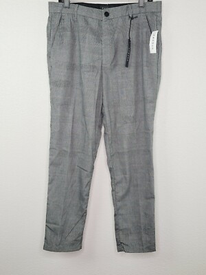 PacSun Women's Gray and Black Plaid Casual Dress Pants Size 32 New 
