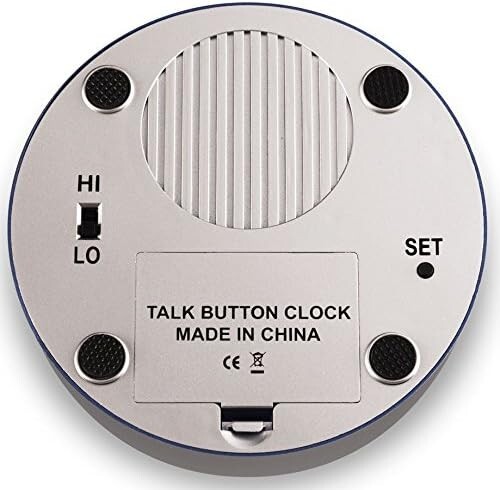 Talking Clock Extra Large Buttons Analog Audible Alarm for Visually Impaired