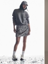 Anthropologie Mare Mare Women's Sweater Dress Long Sleeve Knit Sequin Size Small