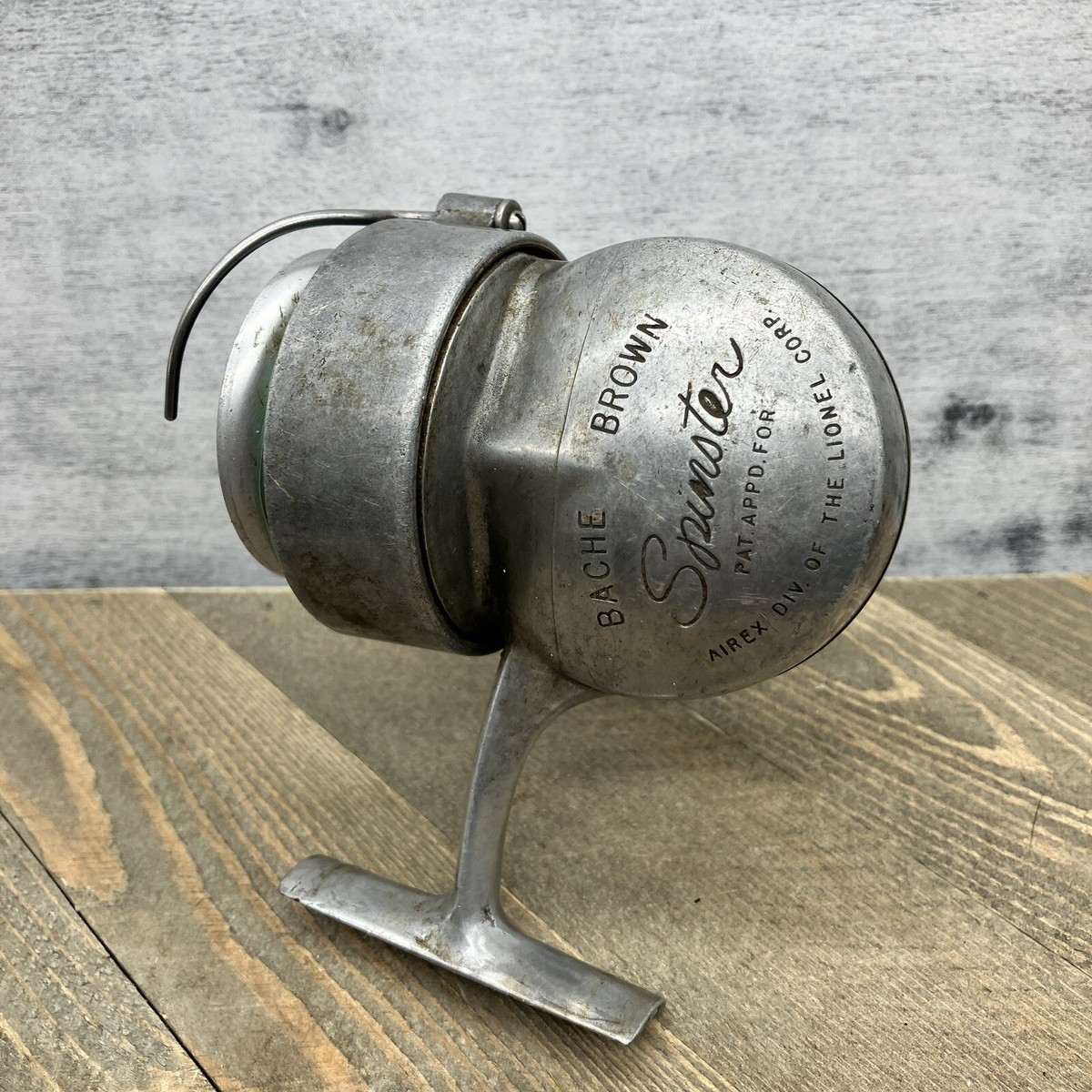 Vintage Airex Lionel Bache Brown Spinster Spinning Reel Vintage Airex Lionel Bache Brown Spinster Spinning Reel