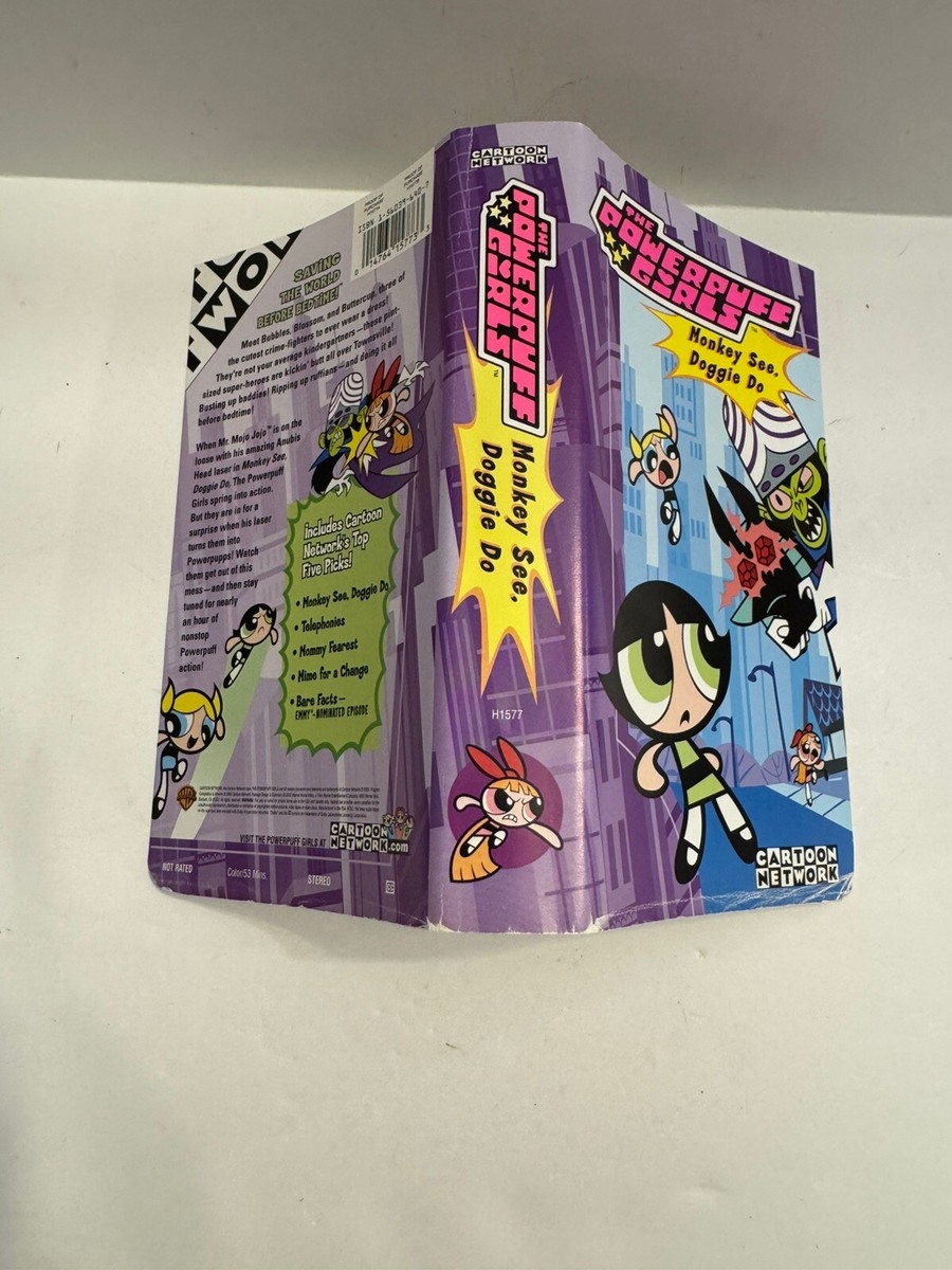 The Powerpuff Girls VHS Monkey See, Doggie Do Clamshell Cartoon