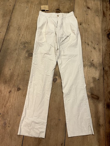 Bills Khakis M2P-SPBL NEW Cotton Poplin Pleated STONE SZ 33 Unfinished Hem $165 - Picture 2 of 12