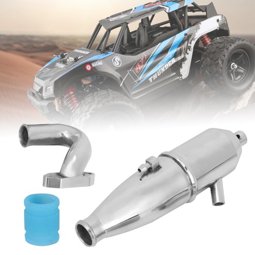 1/10 HSP RC Nitro Car Parts Truck Engine Parts Aluminum Side Exhaust Pipe Sg kR - Picture 1 of 8