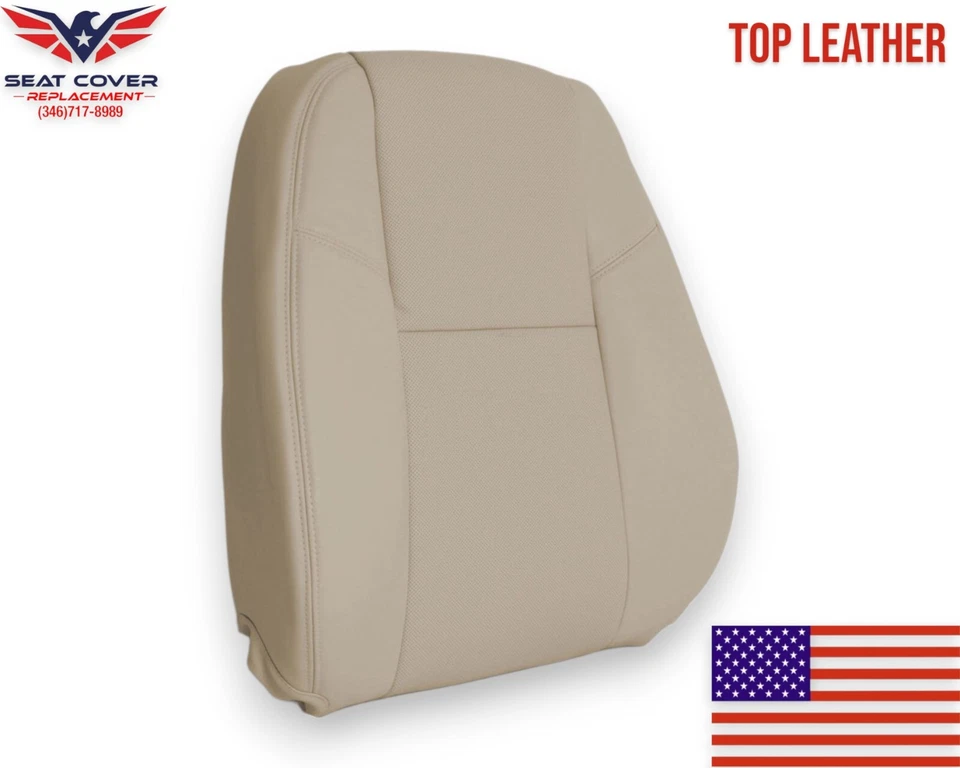 Cadillac Escalade EXT ESV 2011 2012 - Cubiertas de asiento de cuero delanteras inclinadas en bronceado Foto 4 de 4