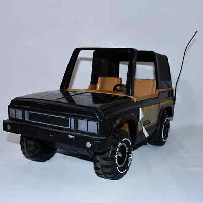 Vintage Tonka Bronco Truck MR-970 Jeep Black Gold And Gas Can GI